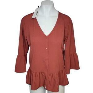 Frank  and Oak Bell Sleeve Top